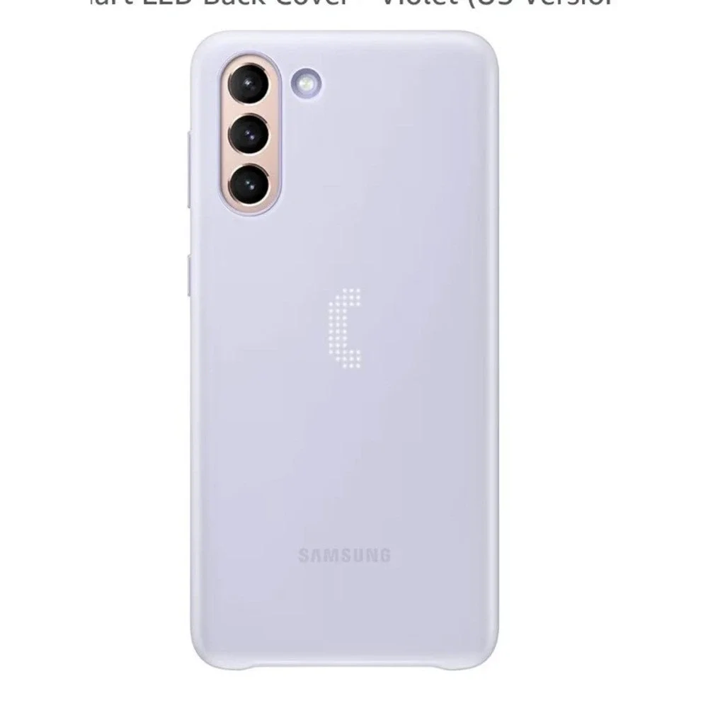 Samsung Galaxy S21 Case, Protective Smart‎ LED Back Cover - Violet (US Version)